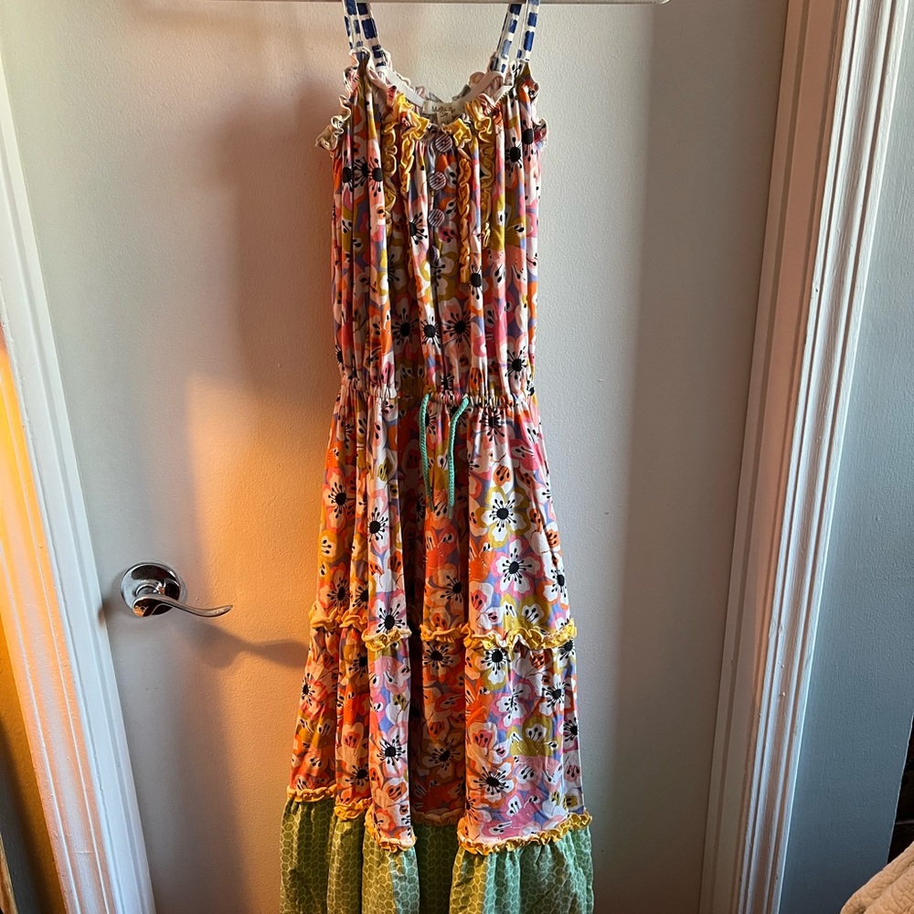 Matilda Jane Colorful Floral Tiered Dress